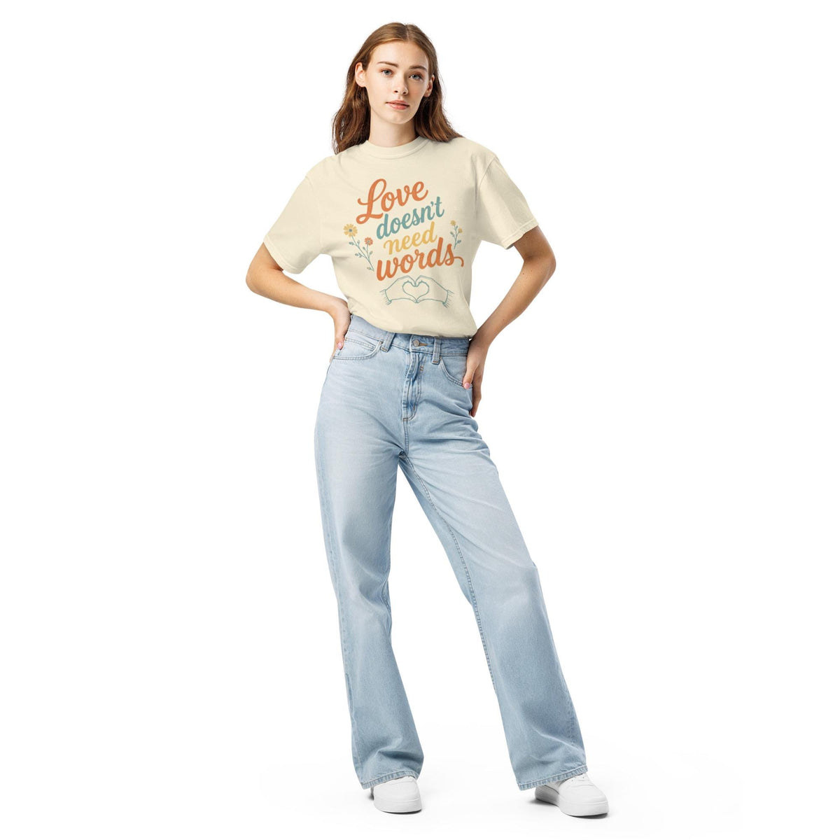 Love Doesn't Need Words — Vintage Tee